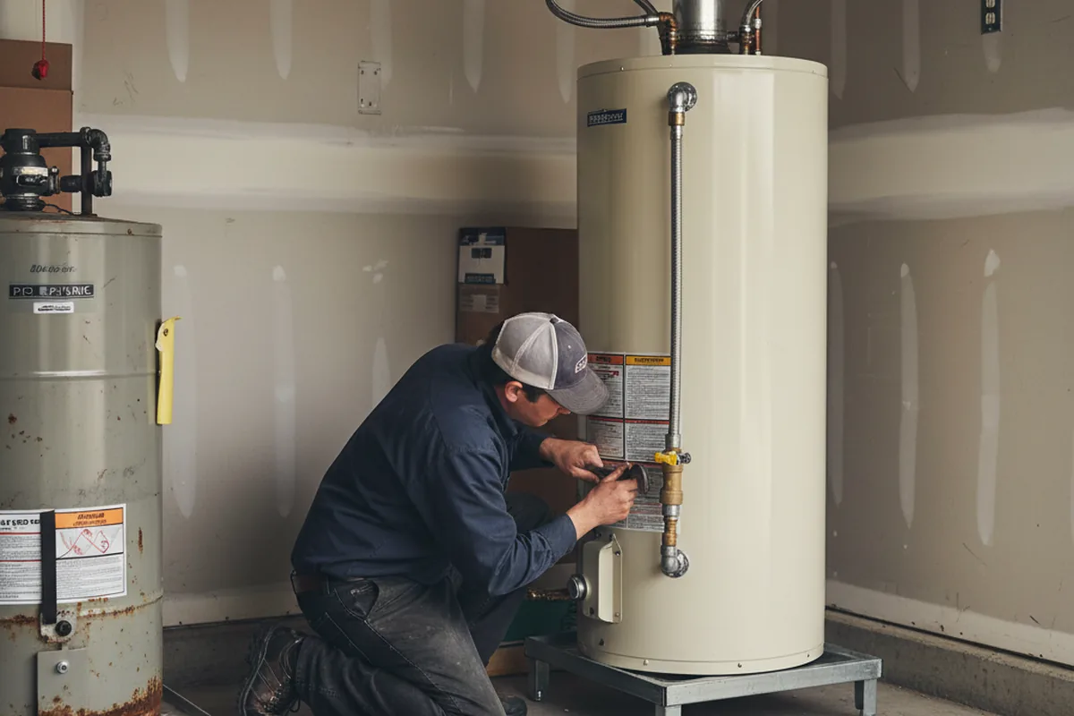 Water heater and shutoff valve replacement in Jenkins